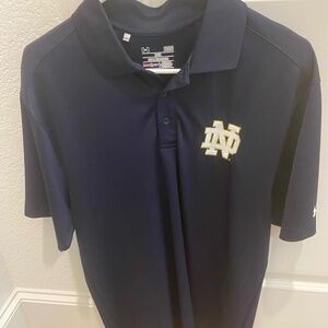 Notre Dame, Under Armour, men’s polo, collared shirt